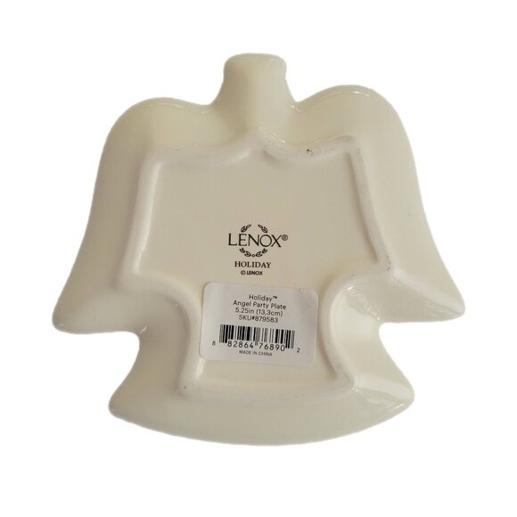 Lenox Hosting the Holidays Holly and Berries Angel Plate - Picture 2 of 6